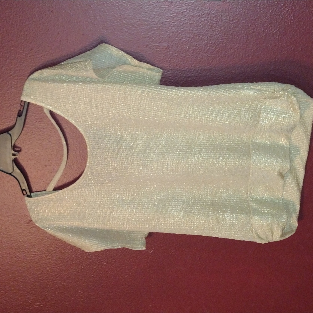 Sheer gold top. Super light weight